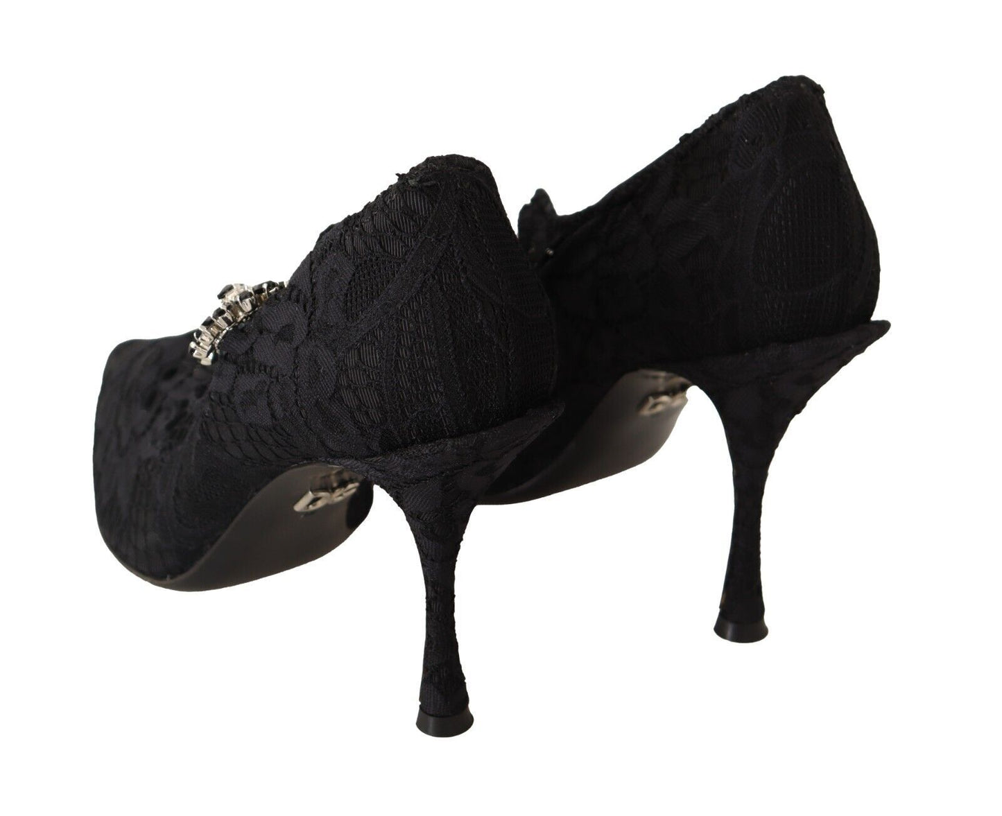 Dolce & Gabbana Elegant Black Lace Stiletto Pumps Dolce & Gabbana