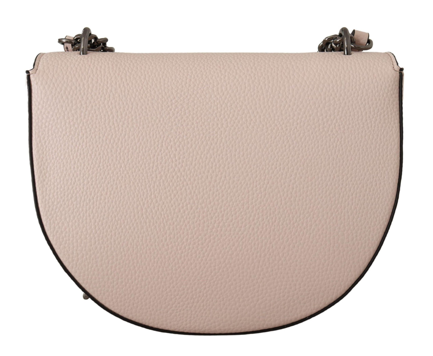 Karl Lagerfeld Elegant Mauve Light Pink Leather Shoulder Bag Karl Lagerfeld