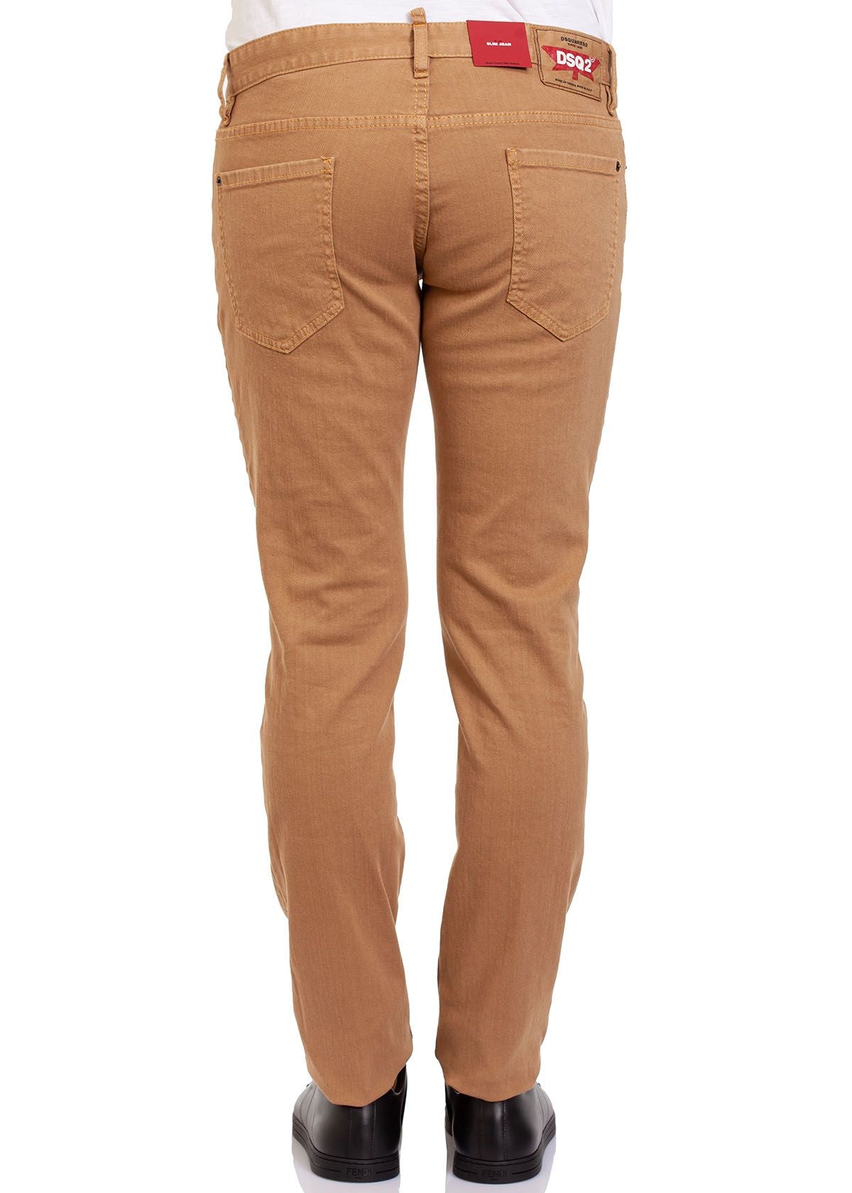 Dsquared² Brown Cotton Men's Jeans