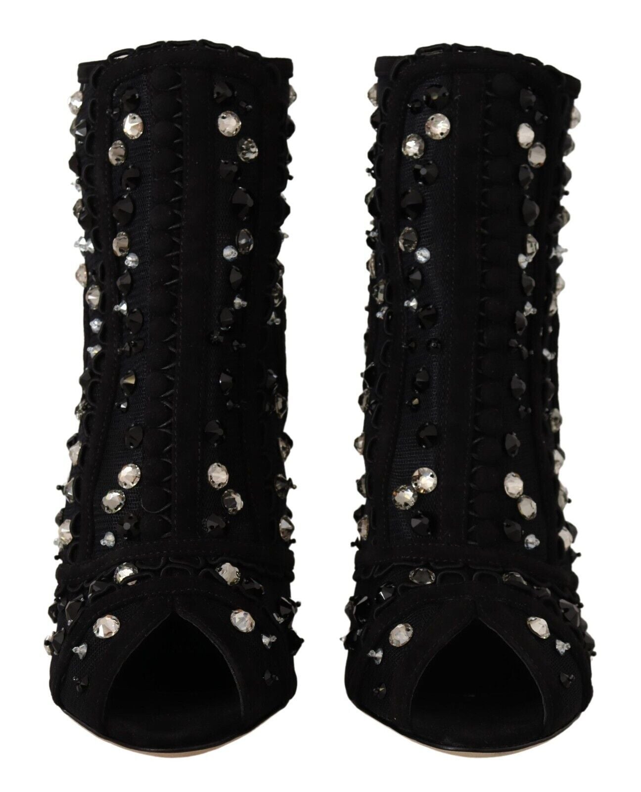 Dolce & Gabbana Embellished Crystal Short Boots Dolce & Gabbana