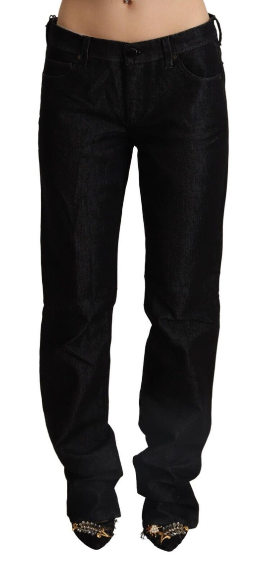 Ermanno Scervino Chic Straight Cut Low Waist Jeans Ermanno Scervino