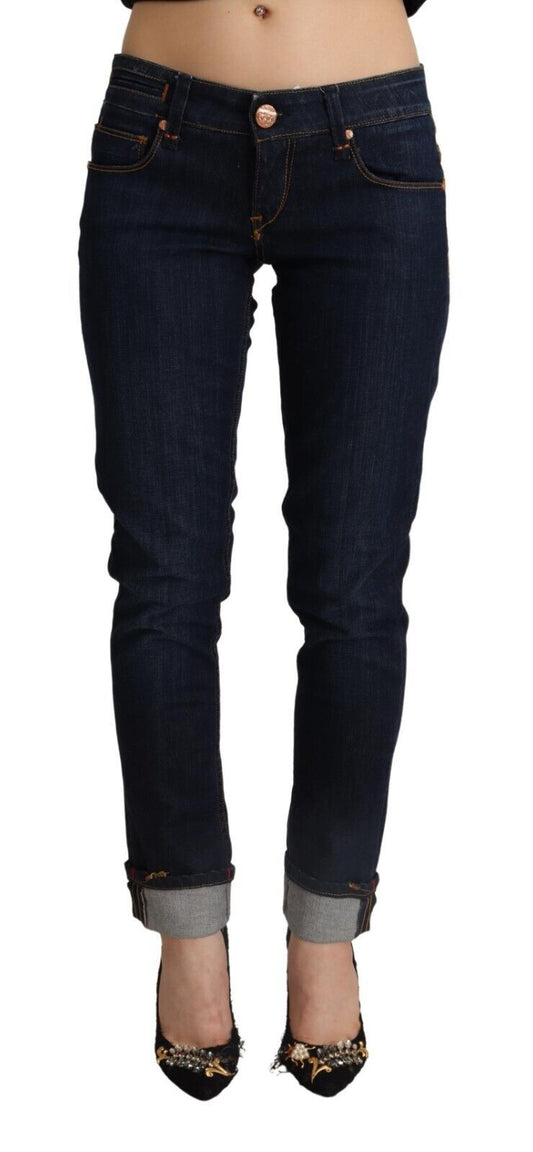 Acht Slim Fit Dark Blue Denim Elegance Acht