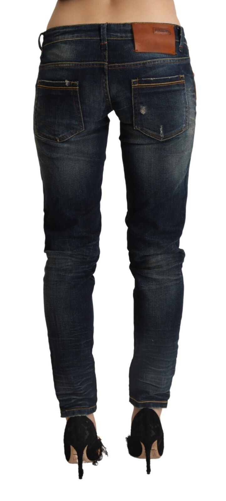 Acht Chic Dark Blue Slim Fit Denim for Style Aficionados Acht