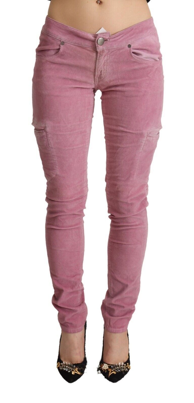 Acht Chic Pink Low Waist Skinny Jeans Acht