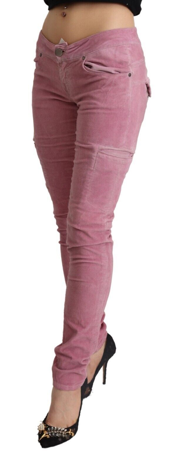 Acht Chic Pink Low Waist Skinny Jeans Acht