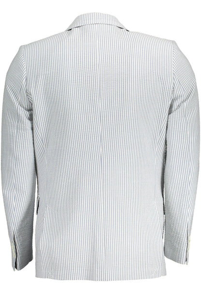 Gant Elegant White Long Sleeve Classic Jacket Gant