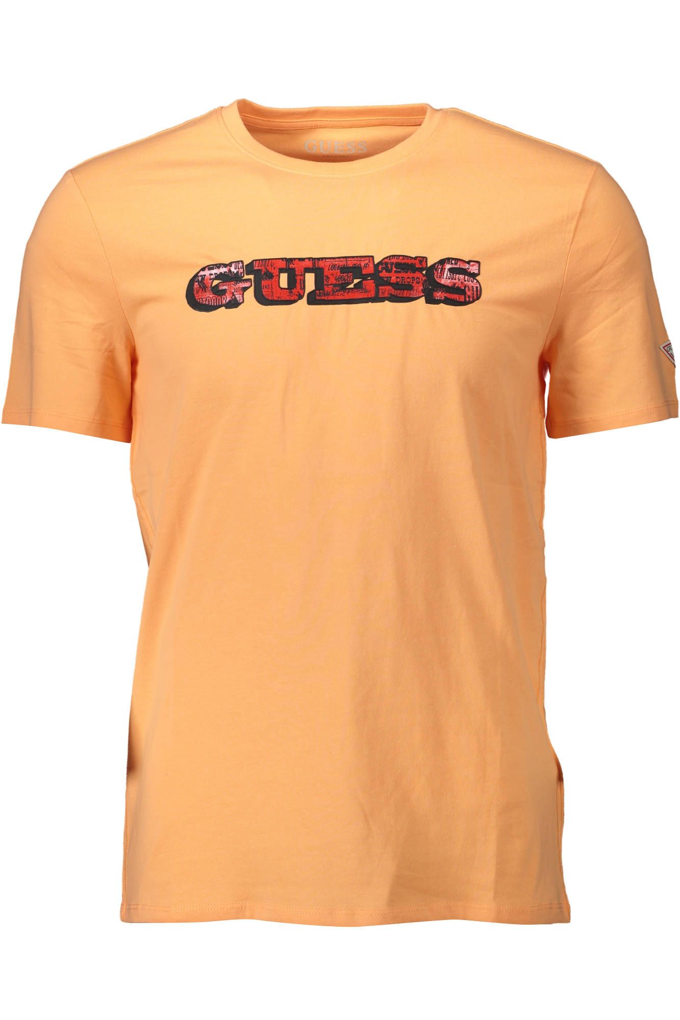 Guess Jeans Chic Orange Slim Fit Logo Tee Guess Jeans