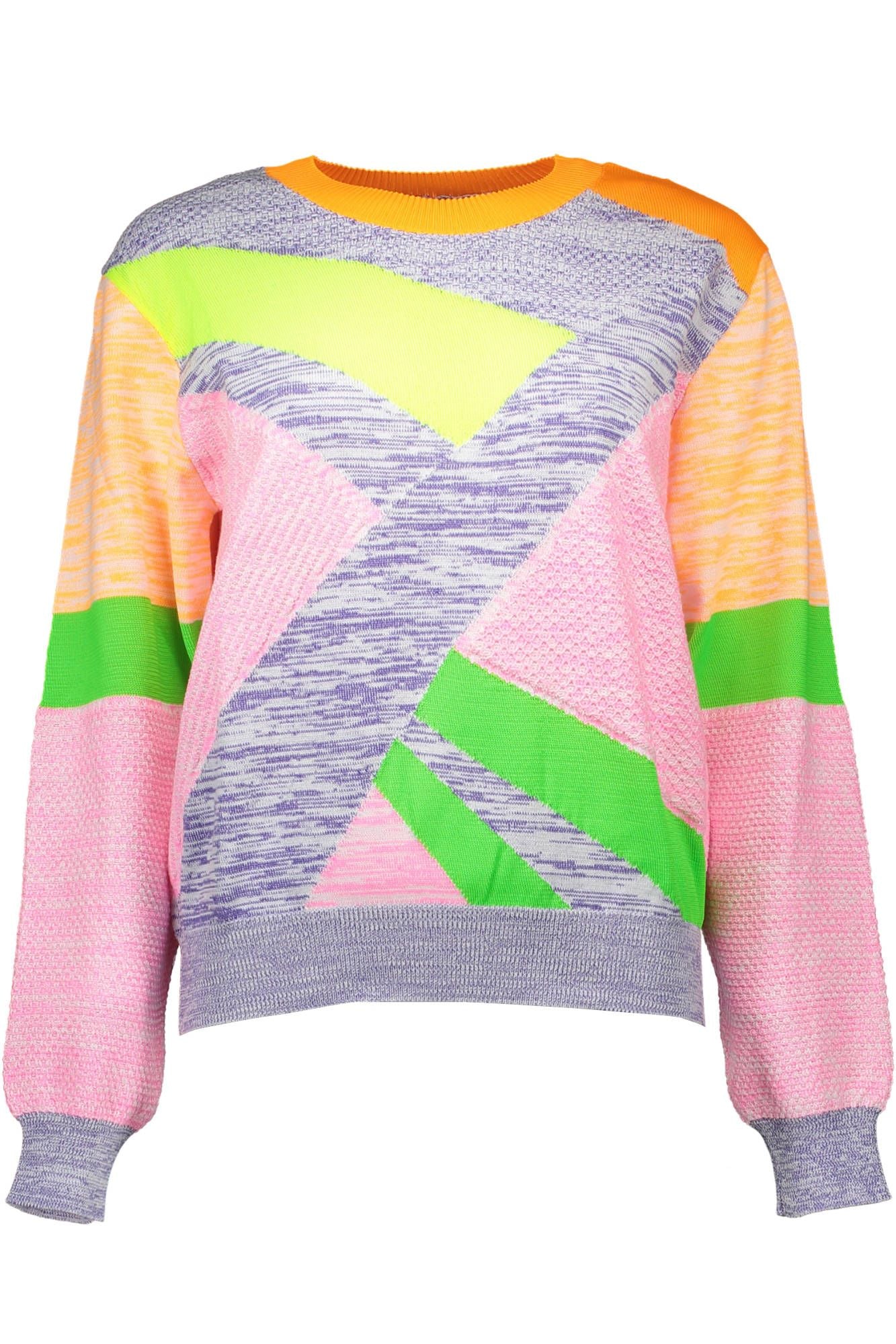 Love Moschino Chic Multicolor Logo Sweater Love Moschino