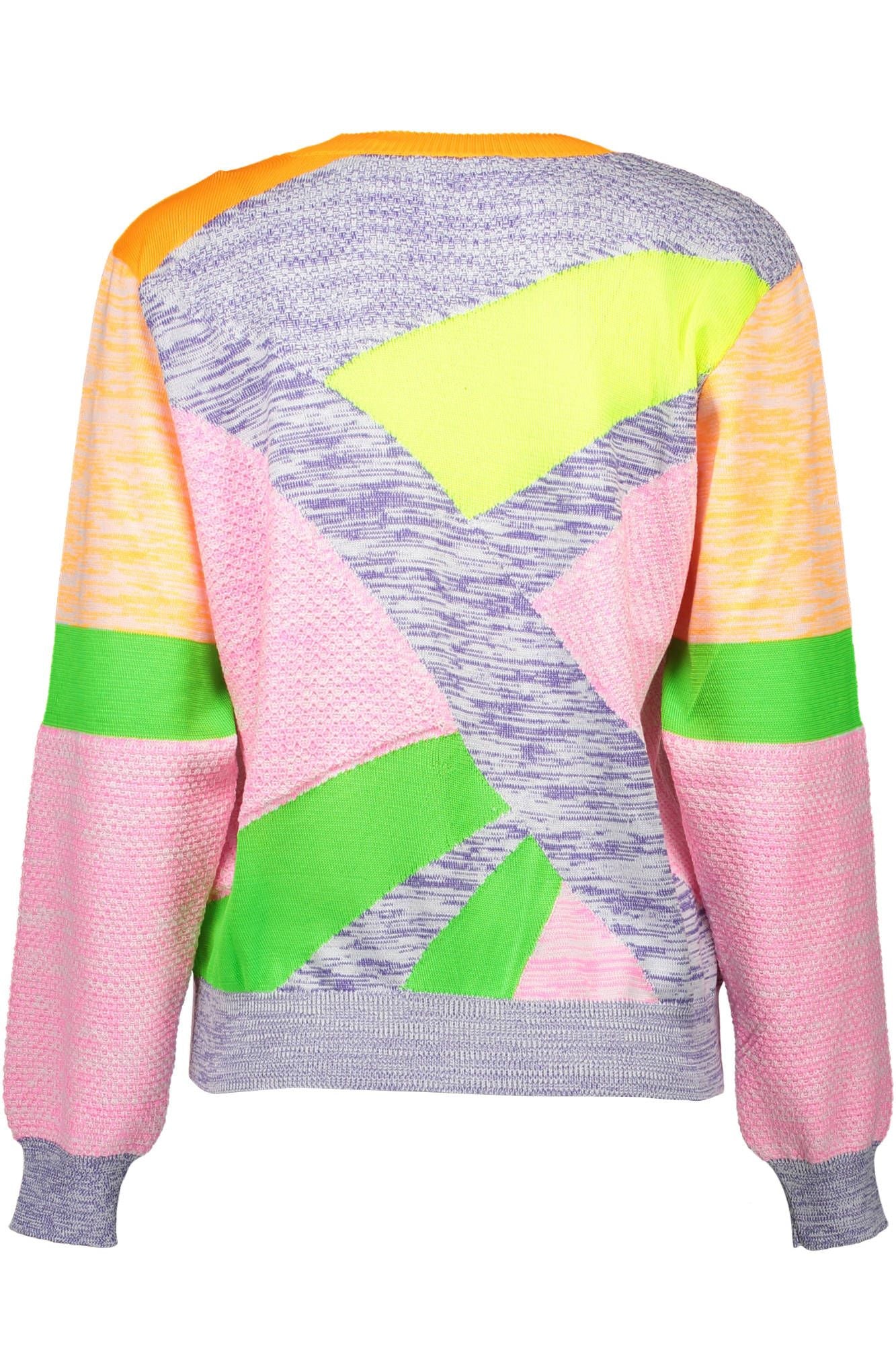 Love Moschino Chic Multicolor Logo Sweater Love Moschino