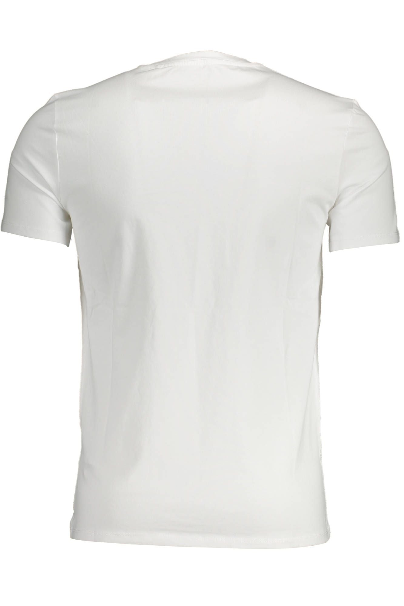 Guess Jeans Sleek White Round Neck Slim Fit Tee Guess Jeans