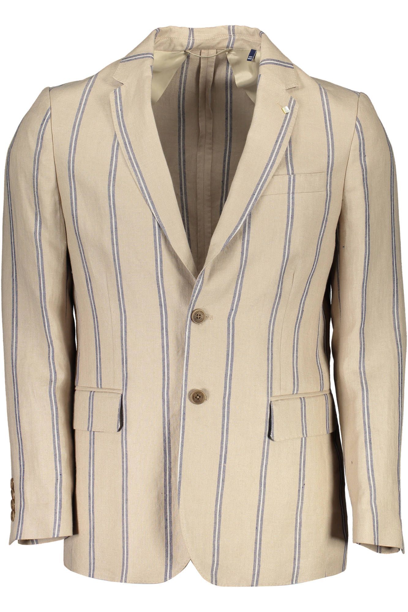 Gant Classic Linen Single-Breast Beige Jacket Gant