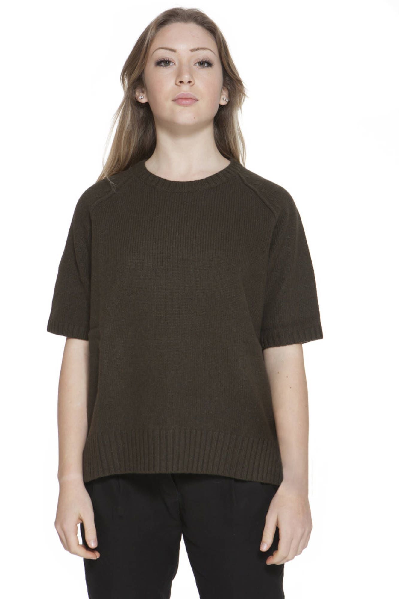 Gant Chic Green Wool-Angora Blend Sweater with Logo Gant