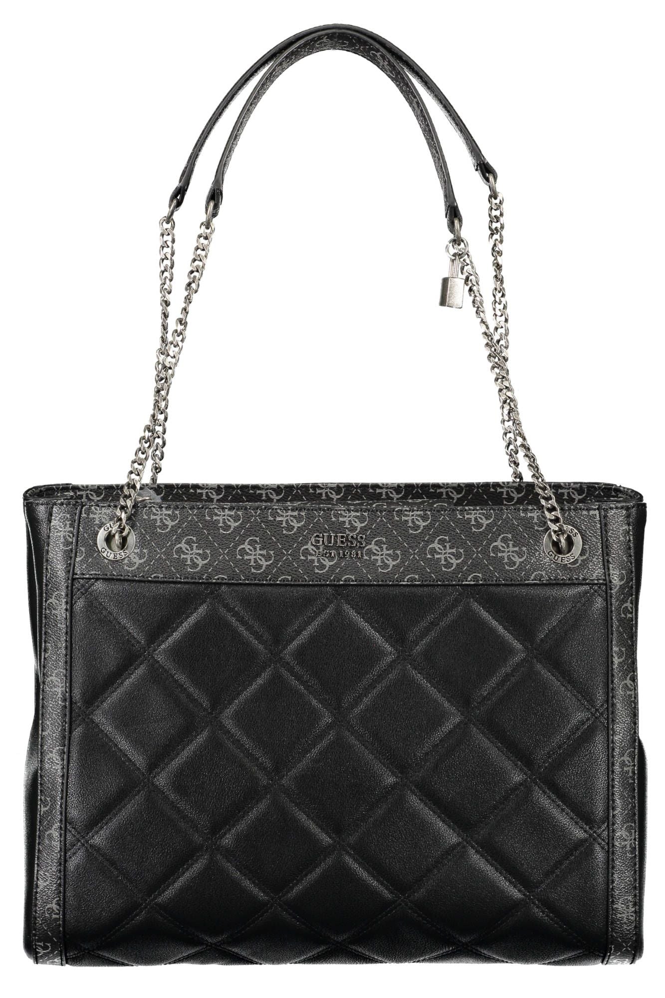 Guess Jeans Elegant Black Multi-Compartment Handbag Guess Jeans