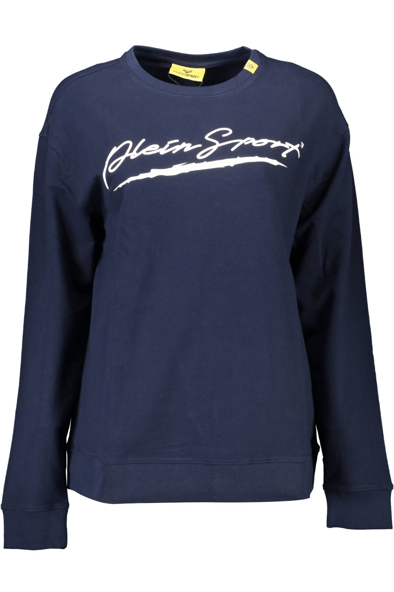 Plein Sport Sleek Blue Long-Sleeved Sweatshirt with Logo Plein Sport