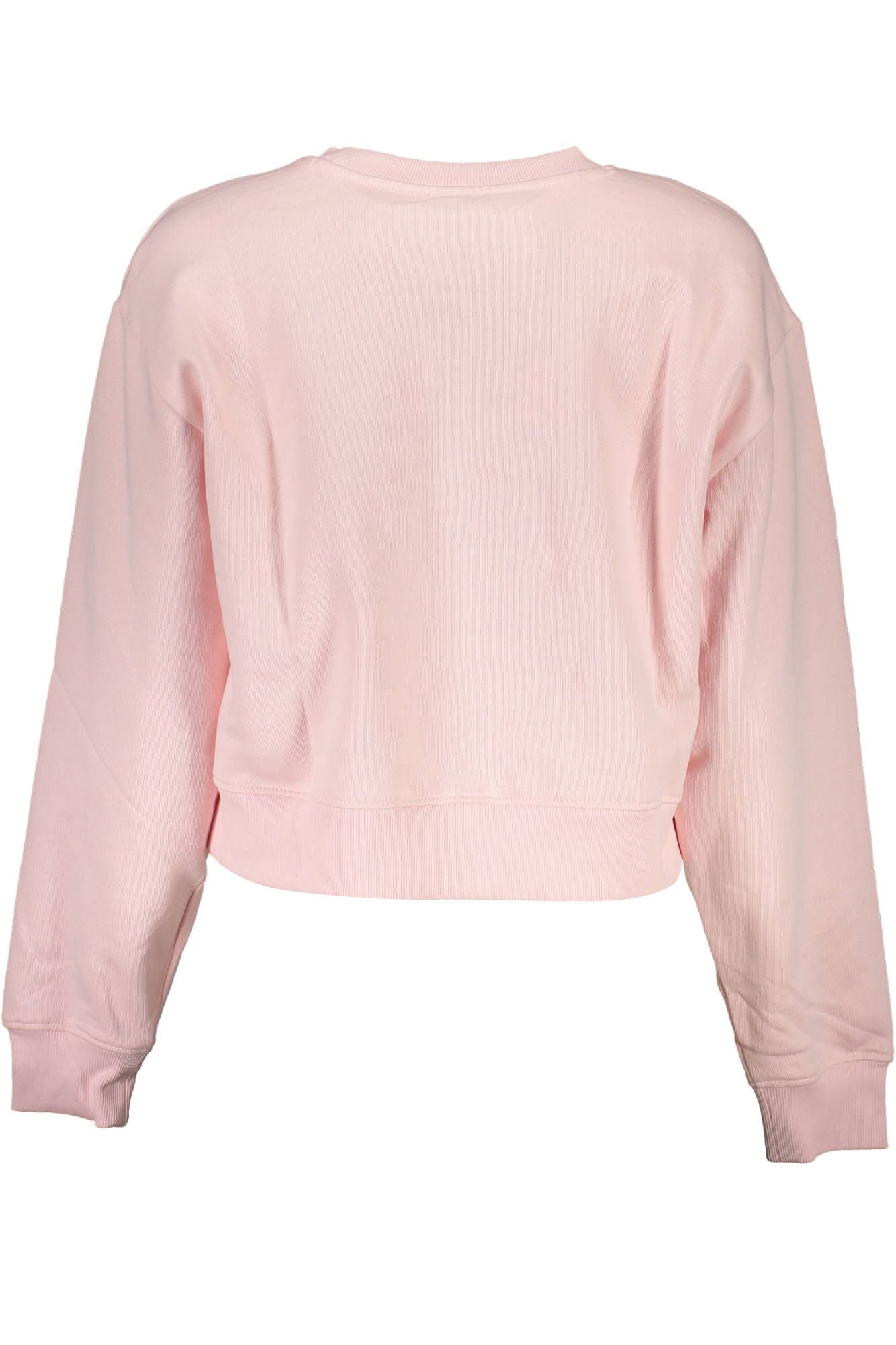 Guess Jeans Chic Pink Organic Cotton Sweatshirt Guess Jeans