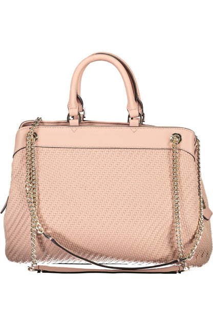 Guess Jeans Chic Pink Chain-Handle Shoulder Bag Guess Jeans