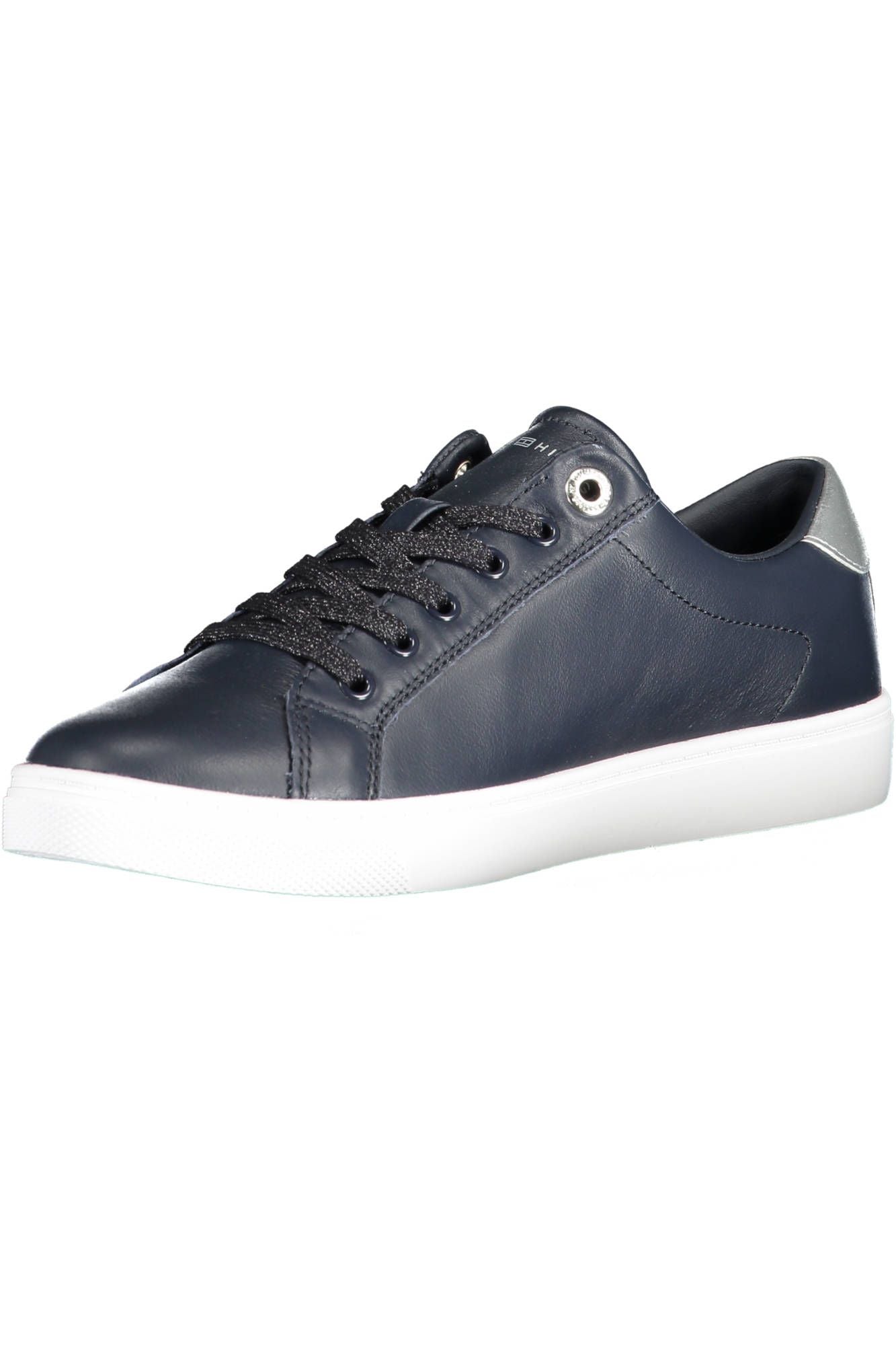 Tommy Hilfiger Blue Leather Women Sneaker