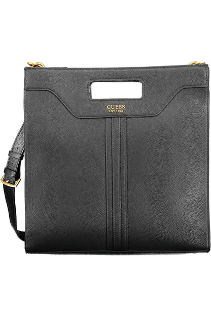 Guess Jeans Chic Black Handbag with Contrasting Details Guess Jeans