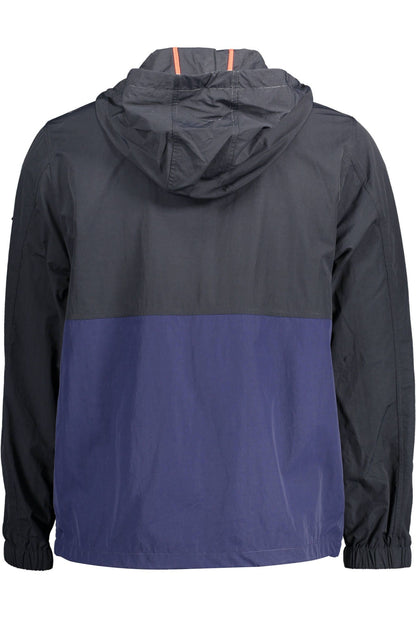 Gant Chic Blue Hooded Sports Jacket with Contrast Details Gant