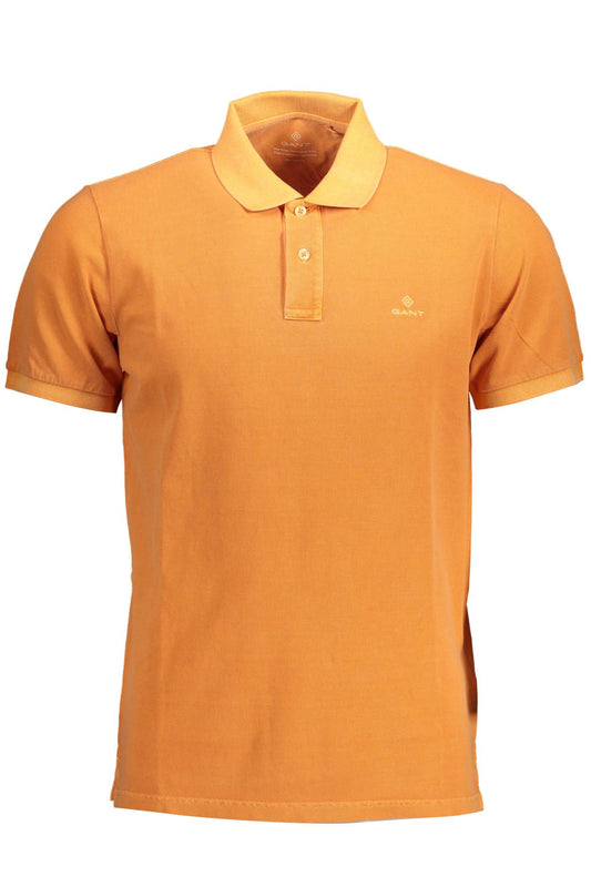 Gant Elegant Short-Sleeved Orange Polo Shirt Gant