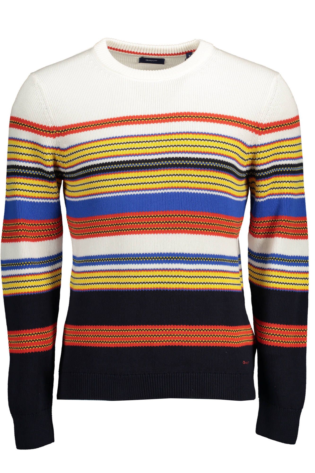 Gant Elegant Long-Sleeved Blue Crew-Neck Sweater Gant