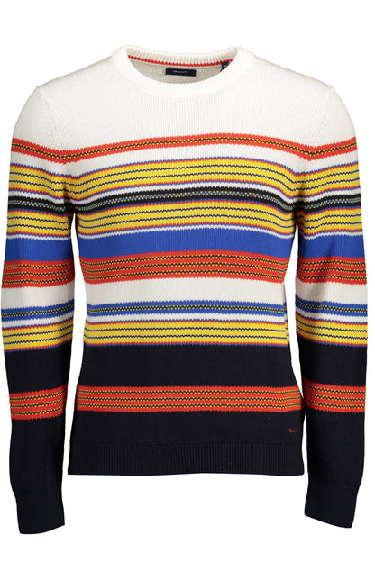 Gant Elegant Long-Sleeved Blue Crew-Neck Sweater Gant