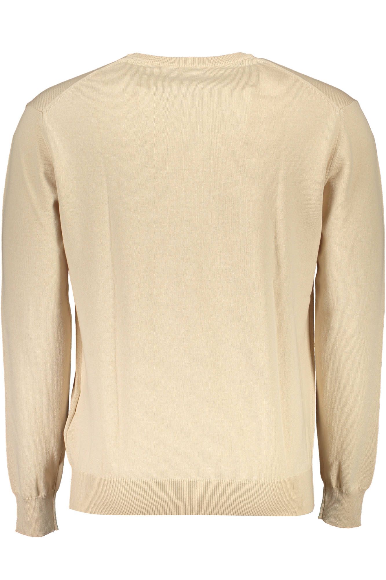 La Martina Beige Round Neck Embroidered Sweater La Martina