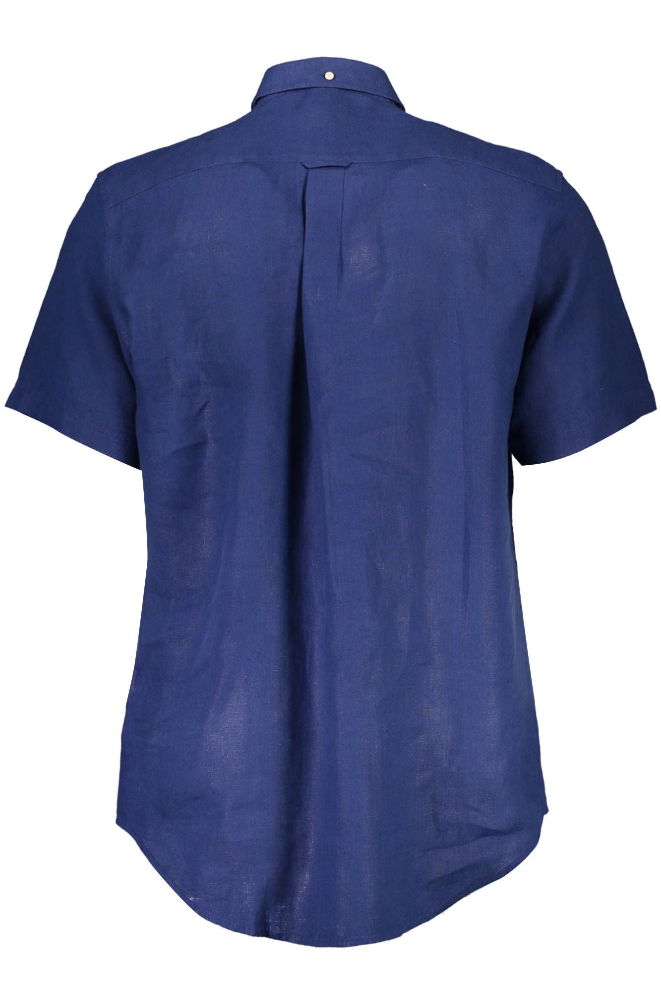 Gant Elegant Blue Linen Button-Down Shirt Gant