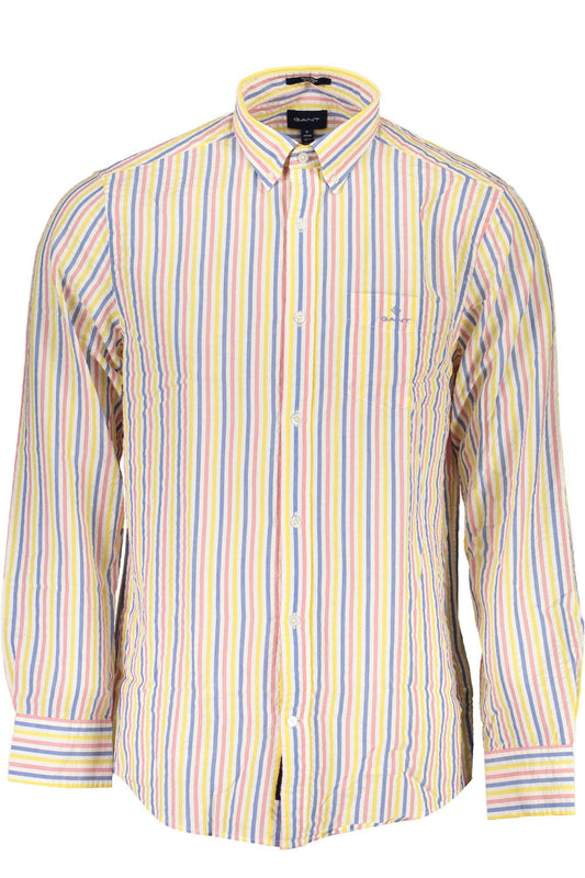 Gant Elegant White Long-Sleeved Button-Down Shirt Gant