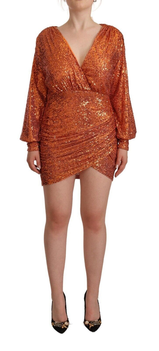 Aniye By Sequin Embellished Wrap Mini Dress Aniye By