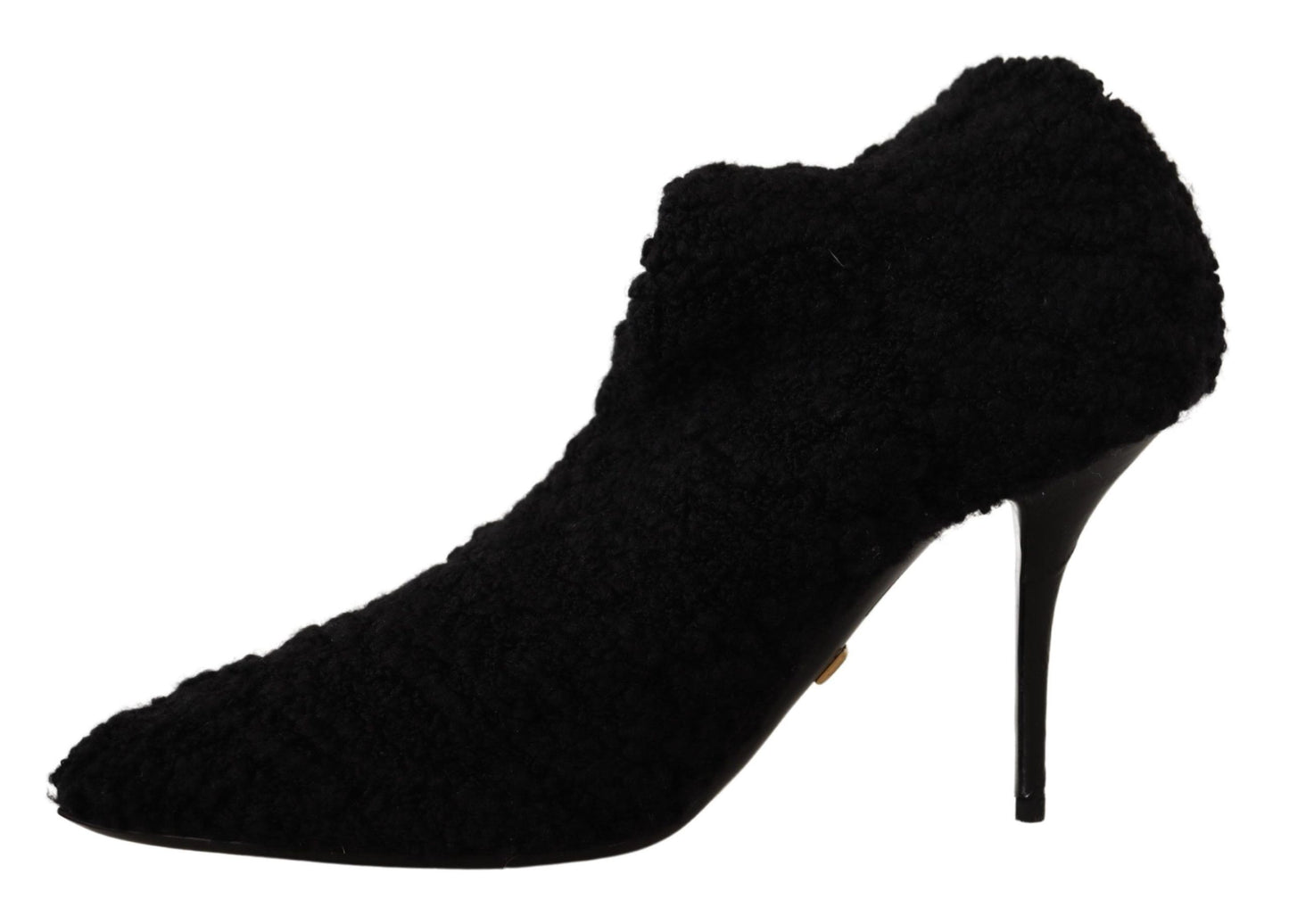 Dolce & Gabbana Elegant Black Mid-Calf Viscose Boots Dolce & Gabbana