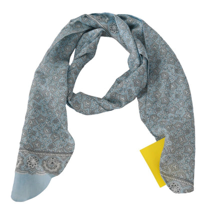 Ermanno Scervino মার্জিত সিল্ক Bandana মোড়ানো শাল স্কার্ফ