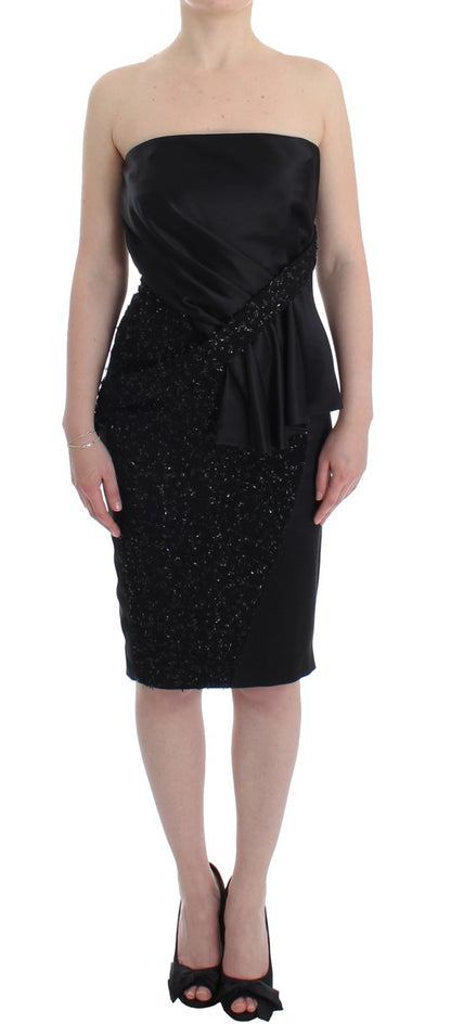 Masha Ma Elegant Strapless Black Dress Masha Ma