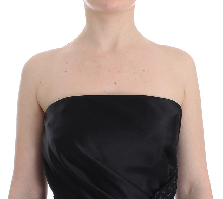 Masha Ma Elegant Strapless Black Dress Masha Ma