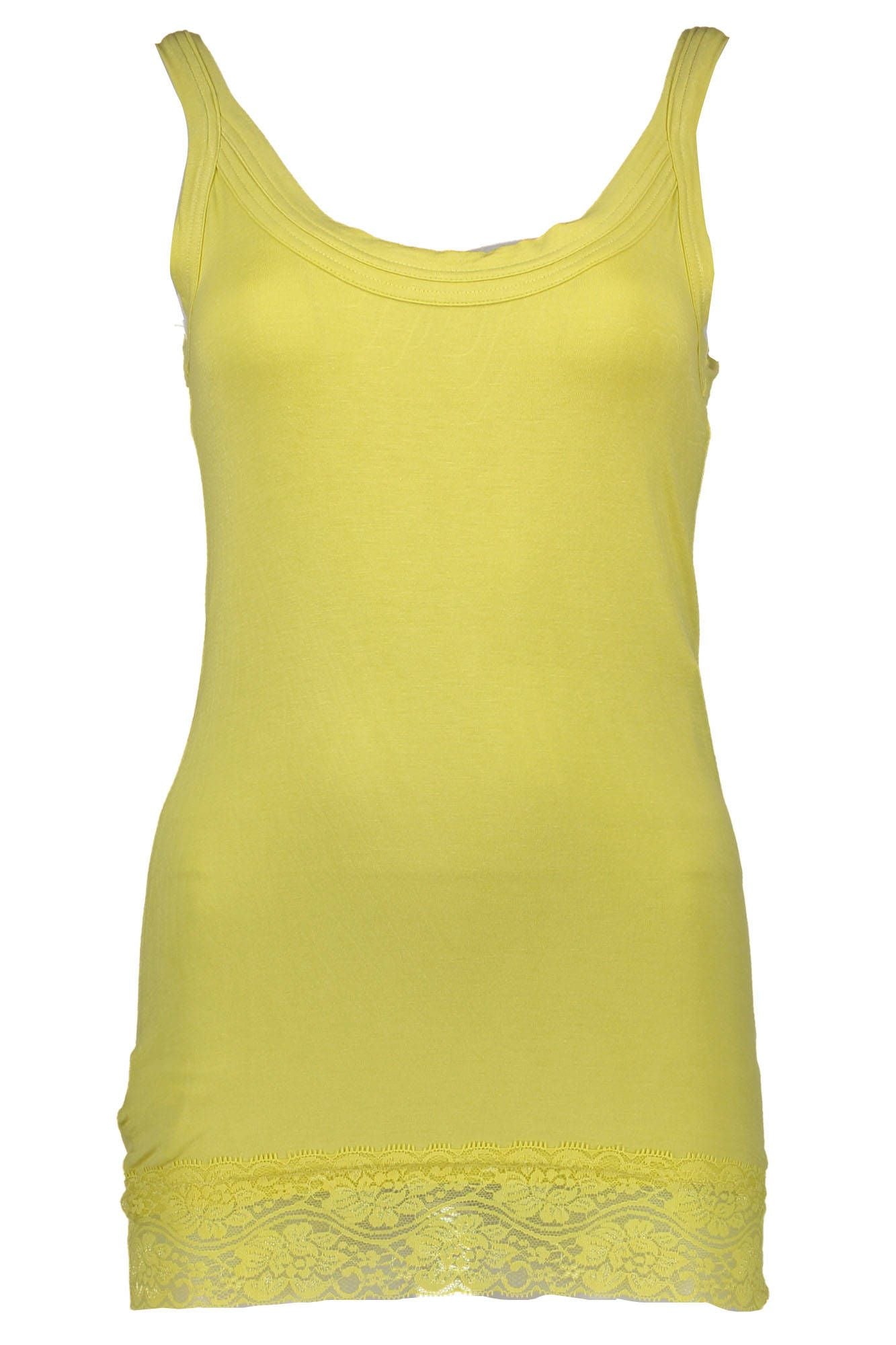 Silvian Heach Chic Yellow Lace-Insert Tank Top Silvian Heach