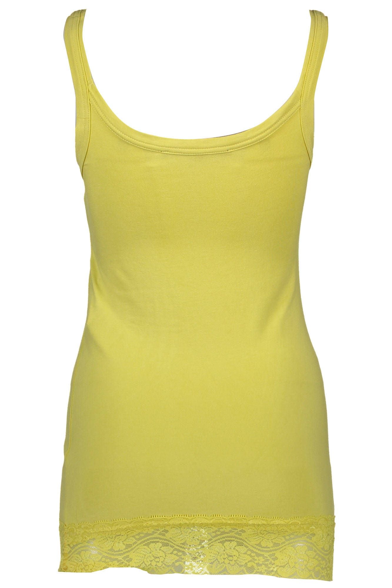 Silvian Heach Chic Yellow Lace-Insert Tank Top Silvian Heach