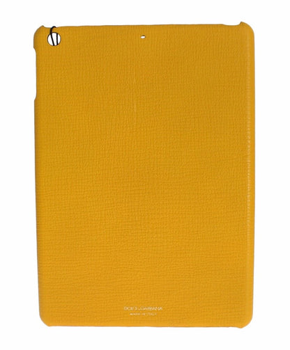 Dolce & Gabbana Chic Yellow Leather Tablet Case Dolce & Gabbana