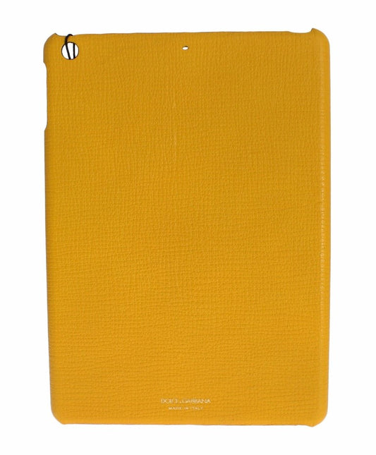 Dolce & Gabbana Chic Yellow Leather Tablet Case Dolce & Gabbana