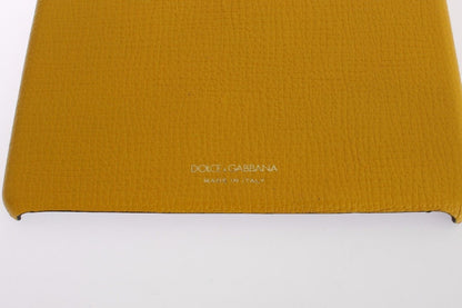 Dolce & Gabbana Chic Yellow Leather Tablet Case Dolce & Gabbana