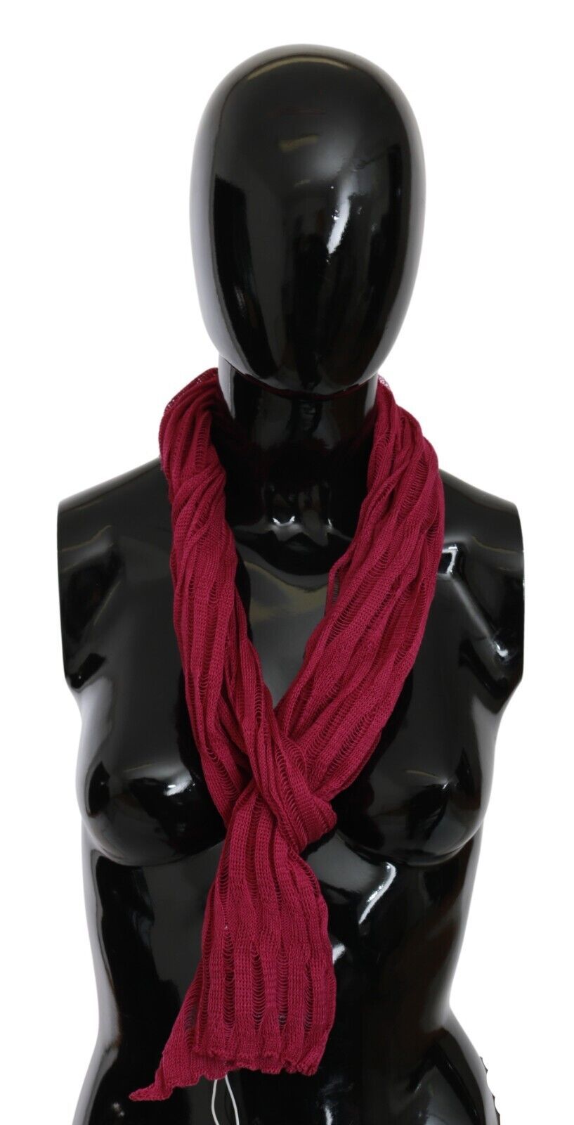 John Galliano Bordeaux Elegance Foulard Shawl Scarf