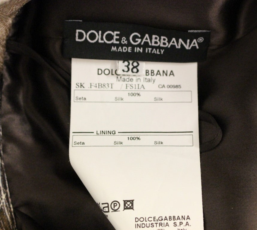 Dolce & Gabbana Elegant Floral Silk Full Skirt Dolce & Gabbana