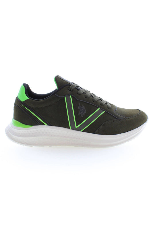 U.S. POLO ASSN. Green Laced Sports Sneakers with Logo Detail U.S. POLO ASSN.