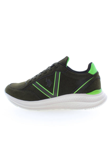 U.S. POLO ASSN. Green Laced Sports Sneakers with Logo Detail U.S. POLO ASSN.