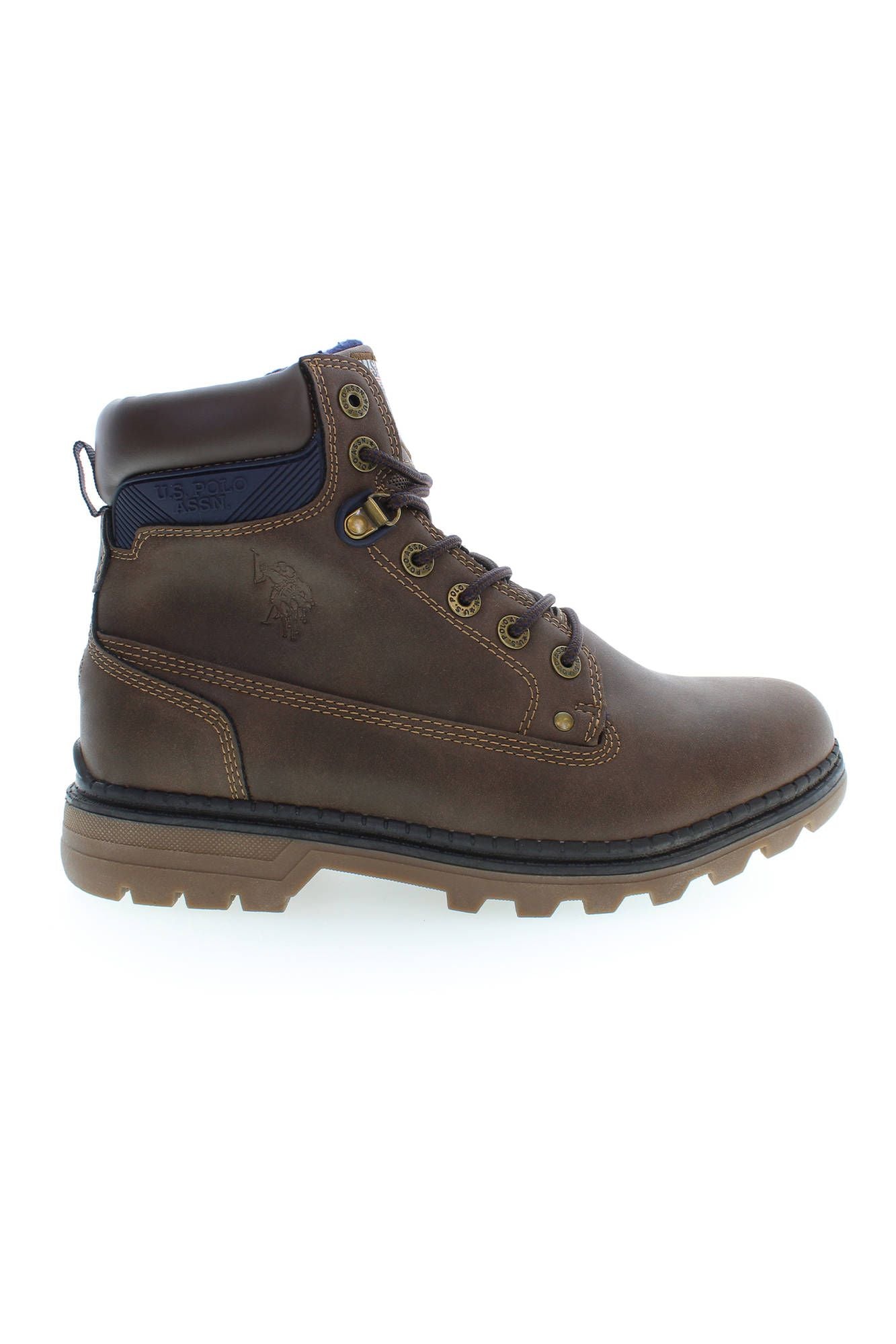 U.S. POLO ASSN. Elegant High Lace-Up Boots with Logo Accents U.S. POLO ASSN.