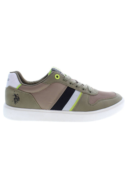 U.S. POLO ASSN. Sleek Green Sports Sneakers With Logo Detail U.S. POLO ASSN.