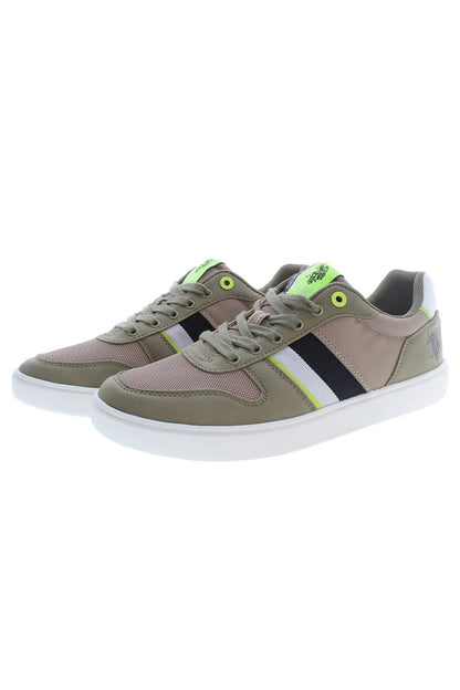 U.S. POLO ASSN. Sleek Green Sports Sneakers With Logo Detail U.S. POLO ASSN.