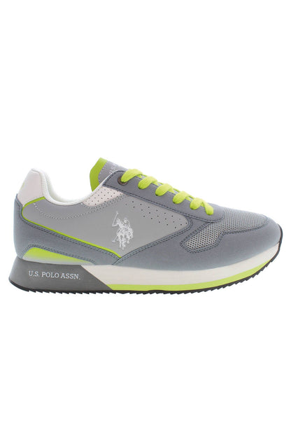 U.S. POLO ASSN. Dapper Gray Lace-Up Sports Sneakers U.S. POLO ASSN.