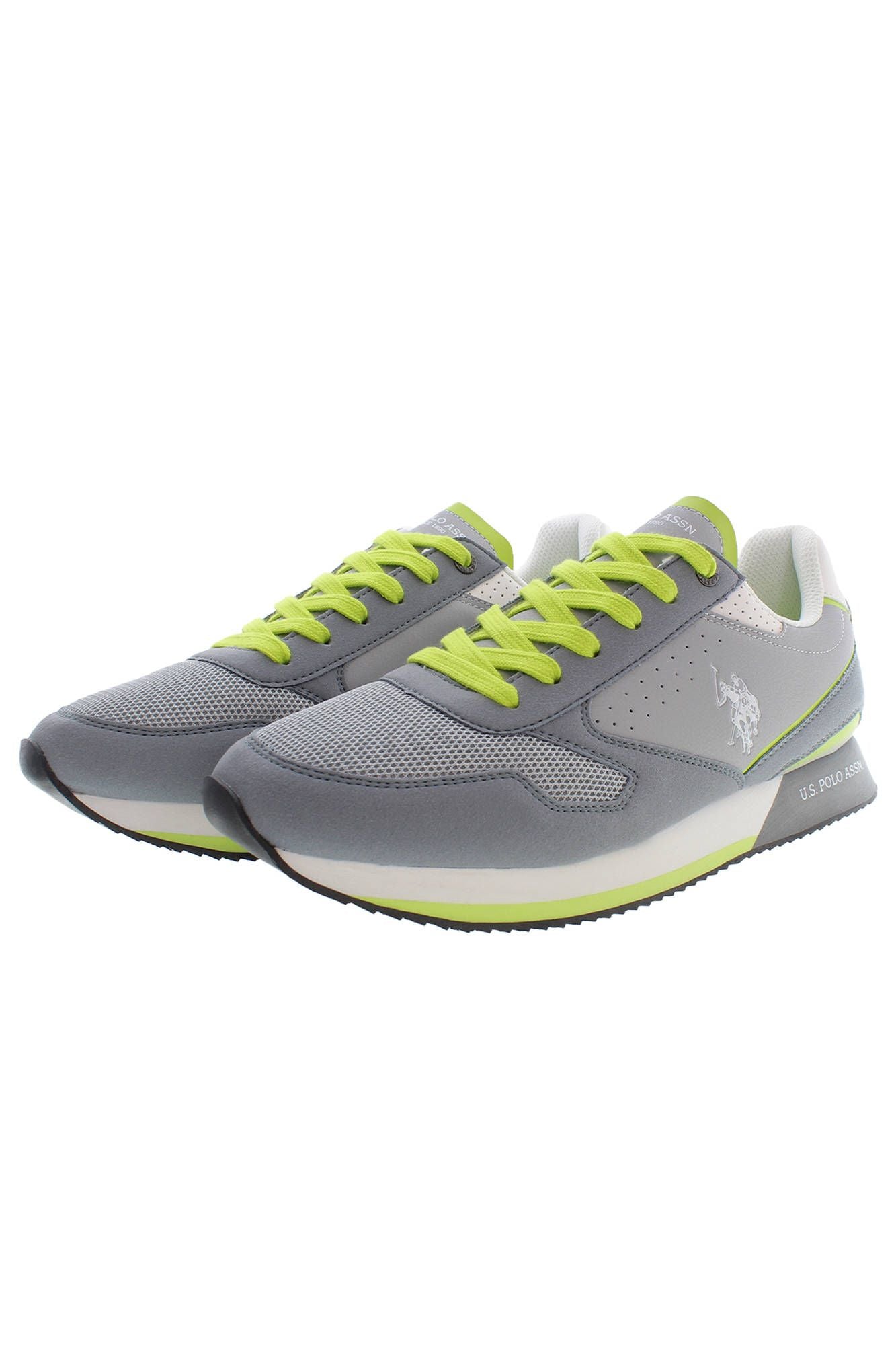 U.S. POLO ASSN. Dapper Gray Lace-Up Sports Sneakers U.S. POLO ASSN.