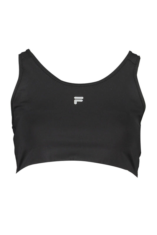 Fila Chic Halterneck Sports Bra with Logo Print Fila