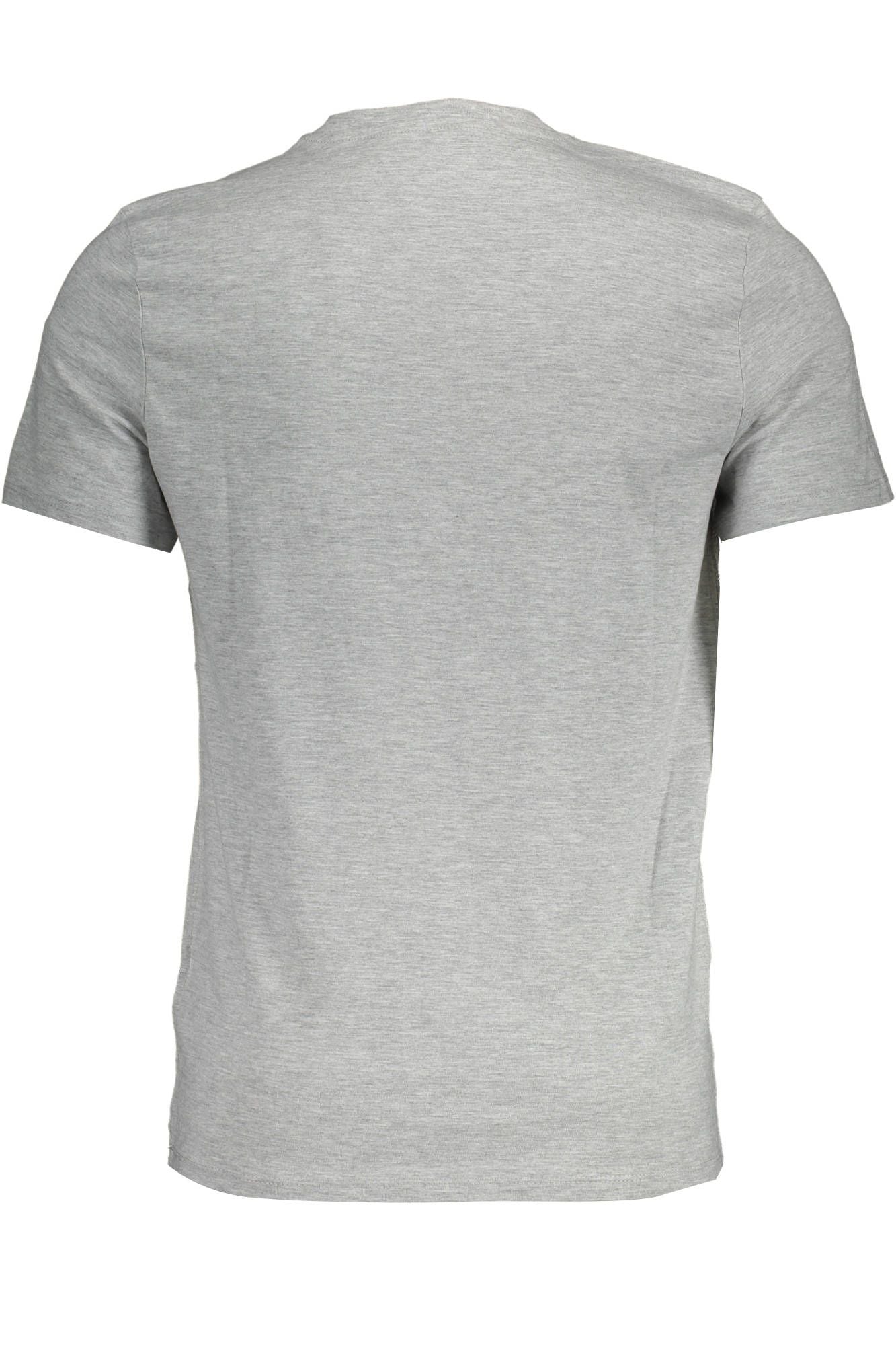 Guess Jeans Sleek Slim Fit V-Neck Tee in Gray Guess Jeans